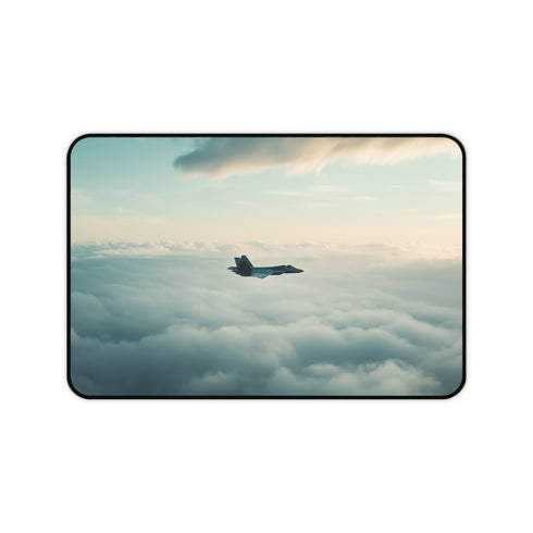 "F22 Raptor Desk Mat: High-Flying Style"