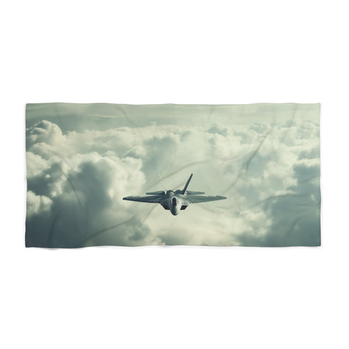 "F22 Raptor Flyby Beach Towel"