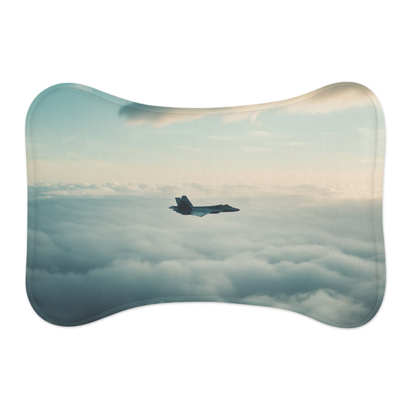 "F22 Raptor Sky Adventure Pet Mat"