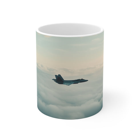 "F22 Raptor Sky Soaring Mug"