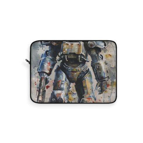 "Fallout Power Armour Watercolor Laptop Sleeve"