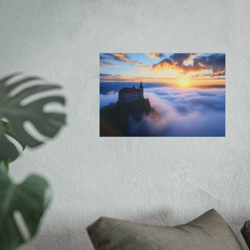 Fantasy Castle Above Cloudscape Magic