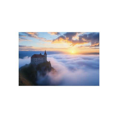 Fantasy Castle Above Cloudscape Magic