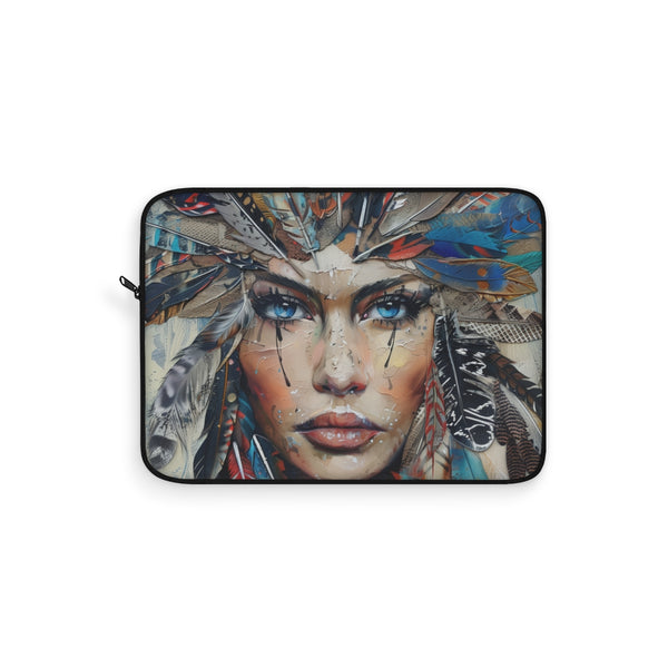 "Feathered Bohemian Laptop Sleeve"