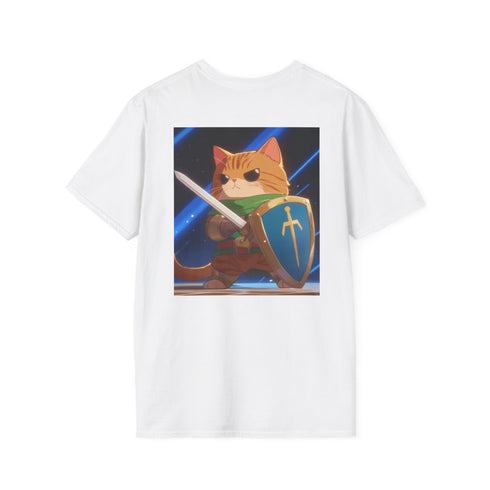 Feline Knight Tee: Sword Swag