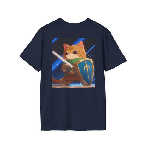 Feline Knight Tee: Sword Swag