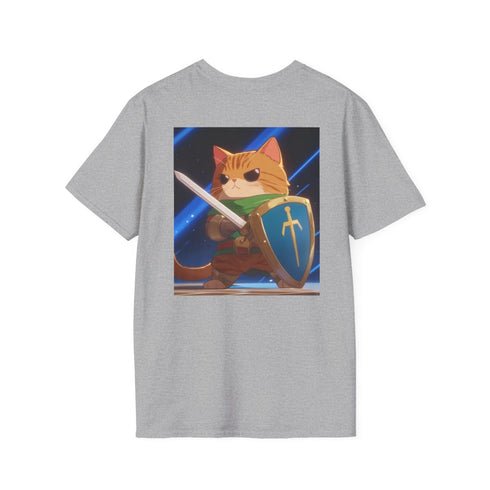 Feline Knight Tee: Sword Swag