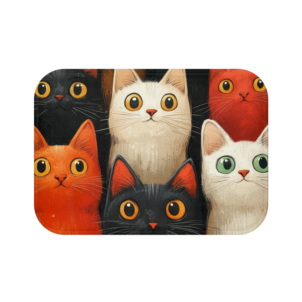 "Feline Masterpiece Bath Mat Collection"