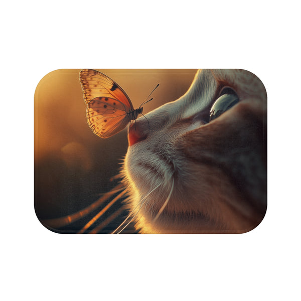 "Feline Whisker Wonderland Bath Mat"