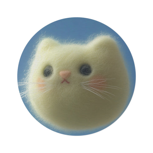 Felt Toy Round Rug: Cat Heaven