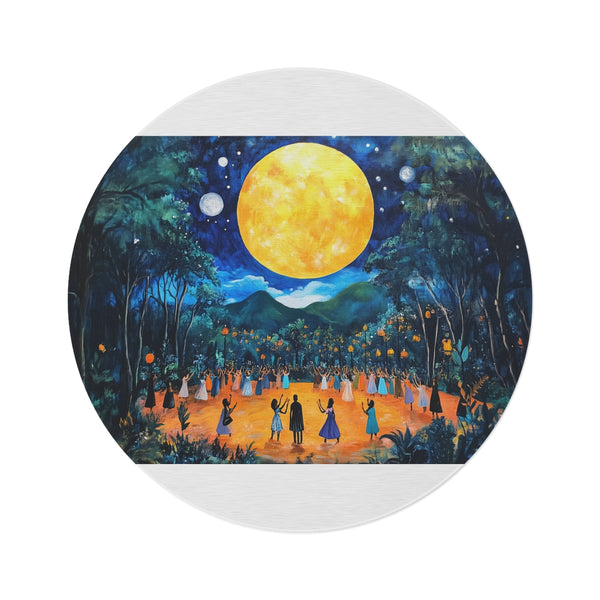 "Festival Moonlit Concert Round Rug"