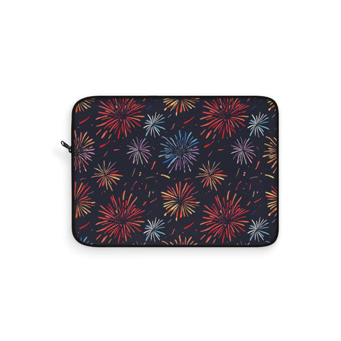 "Festive Fireworks Laptop Sleeve: Sparkle in Style"