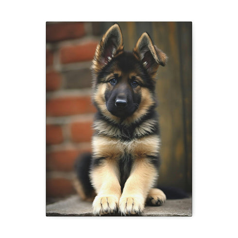 Royal Canin German Shepherd Puppy Canvas Art Print for Home Decor