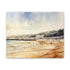 Tranquil Bournemouth beach scene canvas print for home decor.