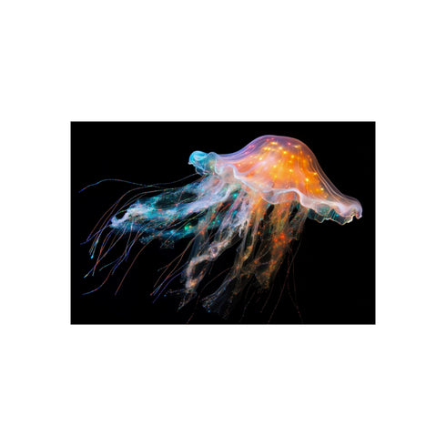 "Fiber Optic Jellyfish Tentacles Display"