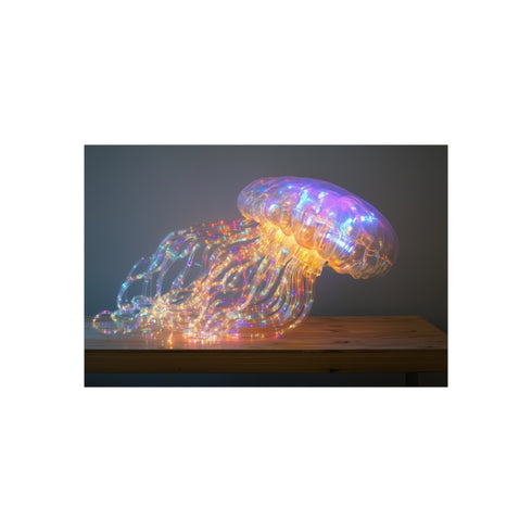 Fiber Optic Tentacle Jellyfish Art