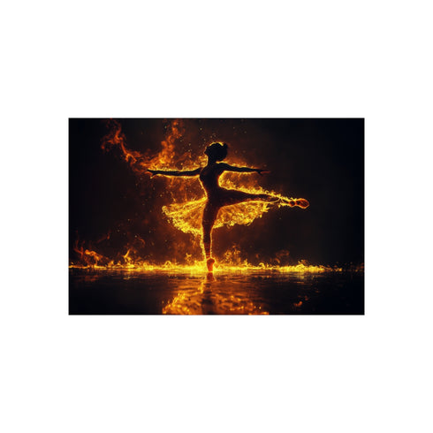 "Fiery Dancer Poster Design Inspiration"