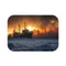 Fiery Shipwreck Bath Mat Design