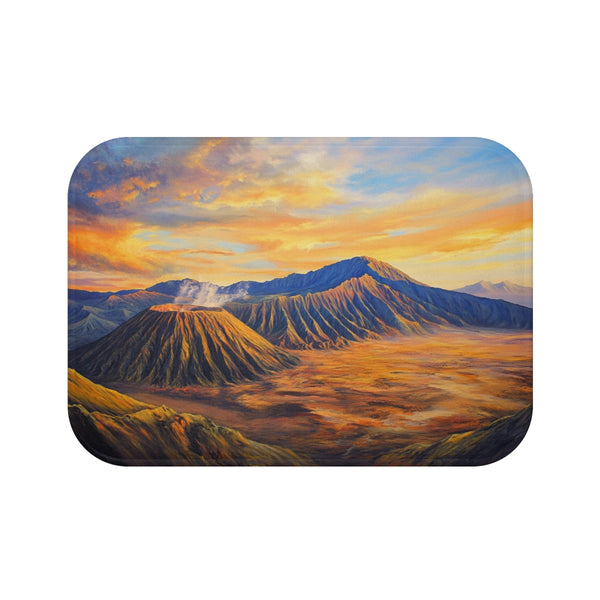 Fiery Sunrise Bromo Bath Mat