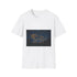 Firefly Constellation Forming Lion Shape Graphic Unisex Softstyle T-Shirt - Front View