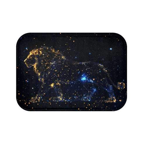 Firefly Constellation Lion Bath Mat