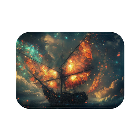 "Firefly Wing Bath Mat Design"
