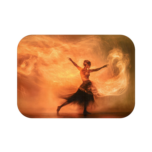 Firestorm Dancer Shape Bath Mat