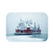 "Floating Castle Blizzard Bath Mat"