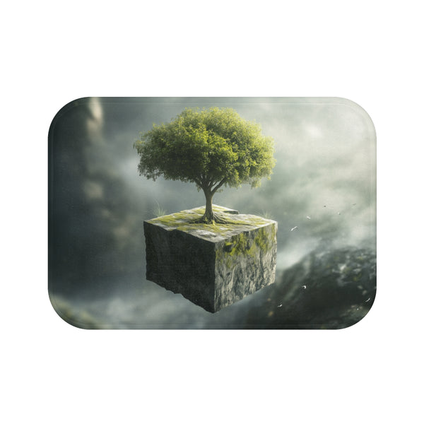 Floating Cube Bath Mat Tree