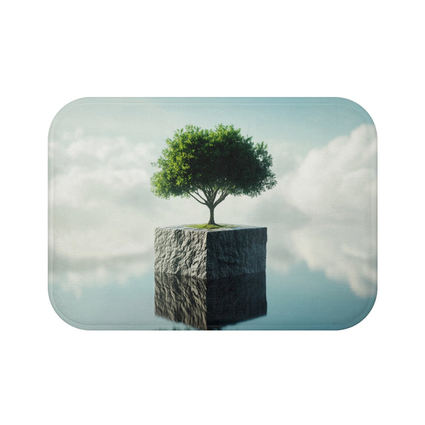 Floating Cube Tree Bath Mat