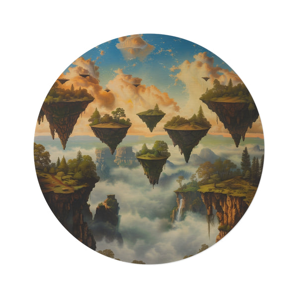 "Floating Dreamscape Round Rug"