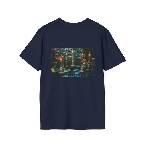 Floating Garden Hourglass T-Shirt Design.