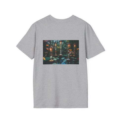 Floating Garden Hourglass T-Shirt Design.