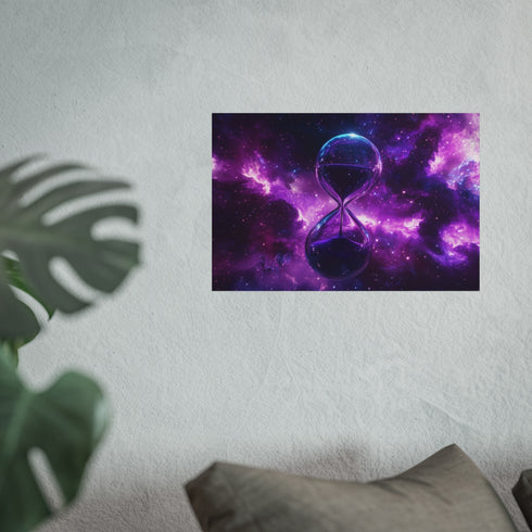 Floating Hourglass Cosmic Nebula Art