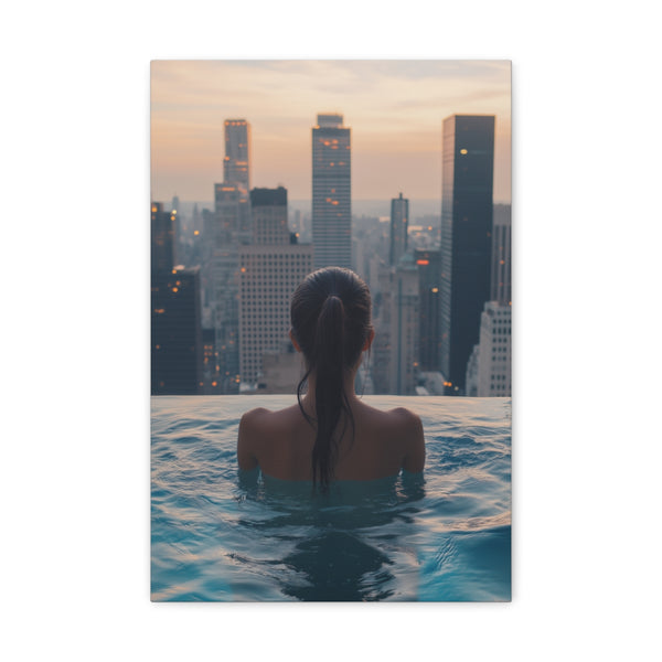 "Floating in the Sky Pool"