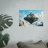 Floating Island Chained Mountain Poster