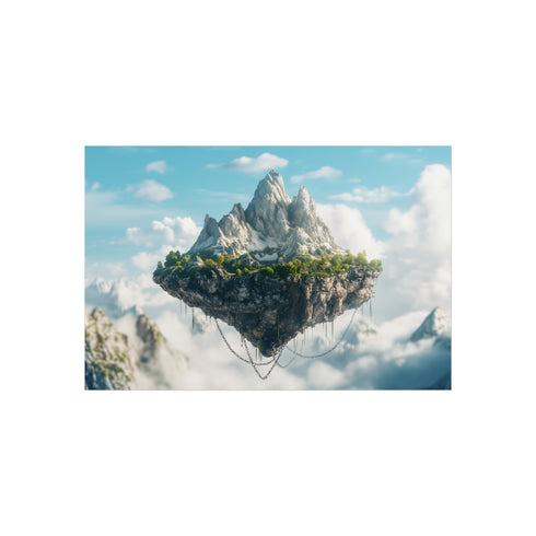 "Floating Island Chained Mountain Poster"