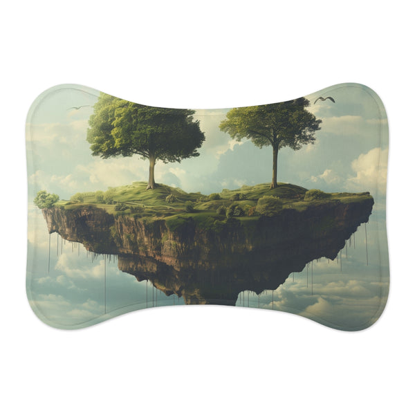 Floating Islands Pet Mat: Surreal Wonderland