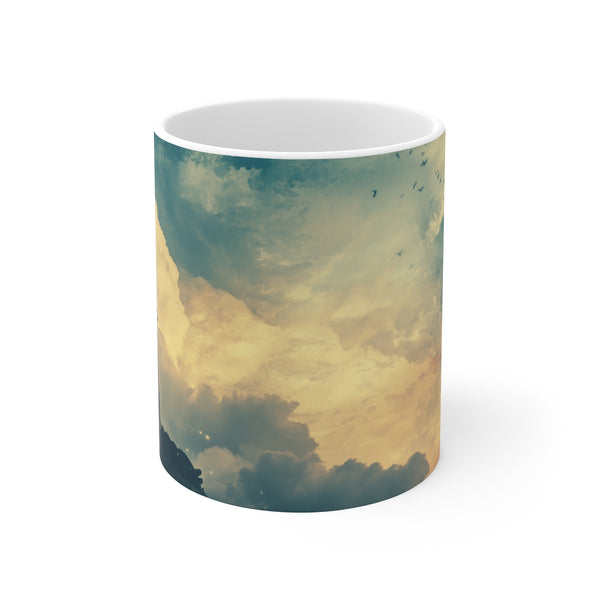 Floating Lighthouse Storm Coffee Mug