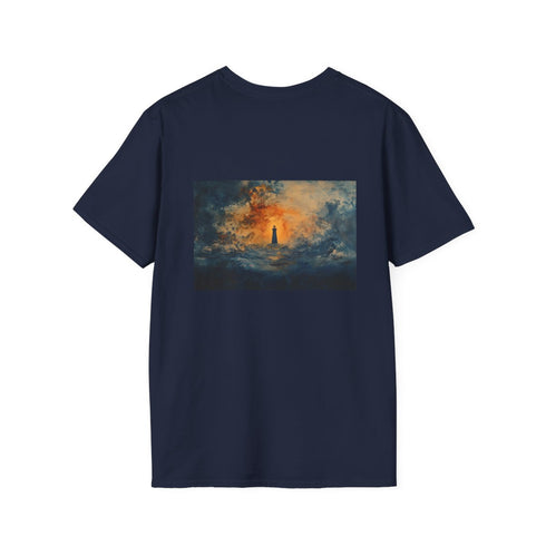Floating Lighthouse Stormy Night T-Shirt