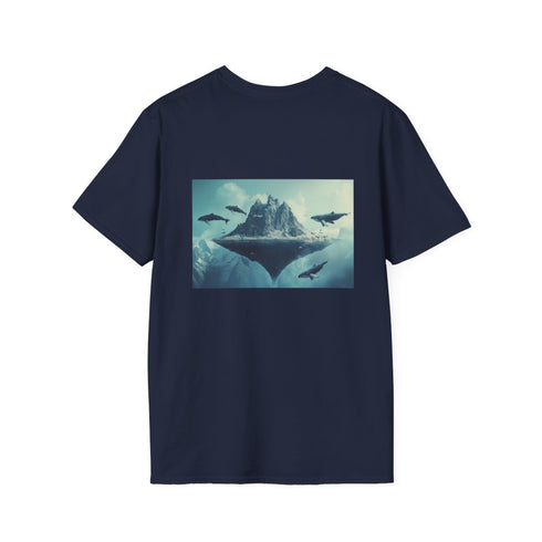Floating Mountain Whale Adventure Shirt.