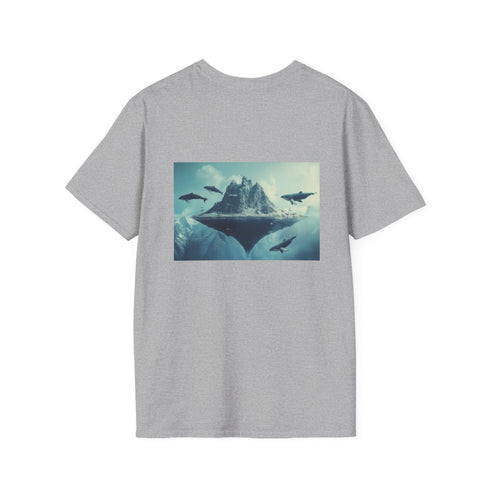 Floating Mountain Whale Adventure Shirt.