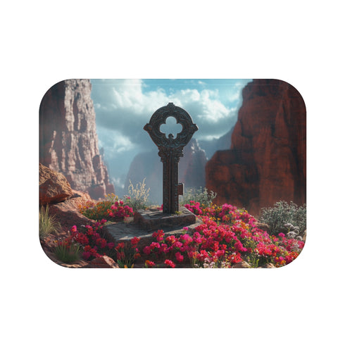 "Floating Mystic Key Canyon Bath Mat"