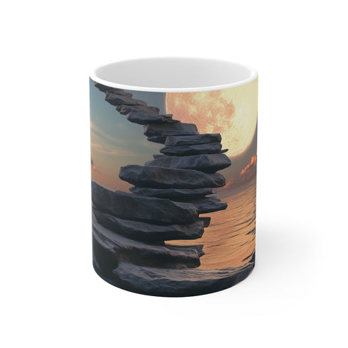 "Floating Rocks Moon Staircase Mug"