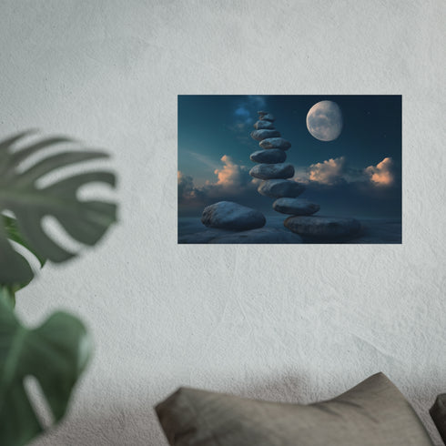 Floating Rocks Staircase to Moon