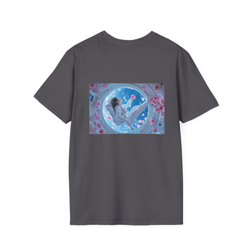 Floating Rose Space T-Shirt Design