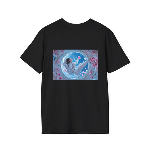 Floating Rose Space T-Shirt Design