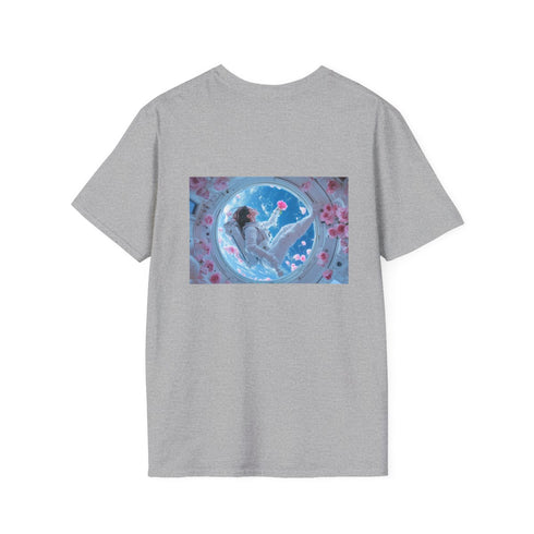 Floating Rose Space T-Shirt Design
