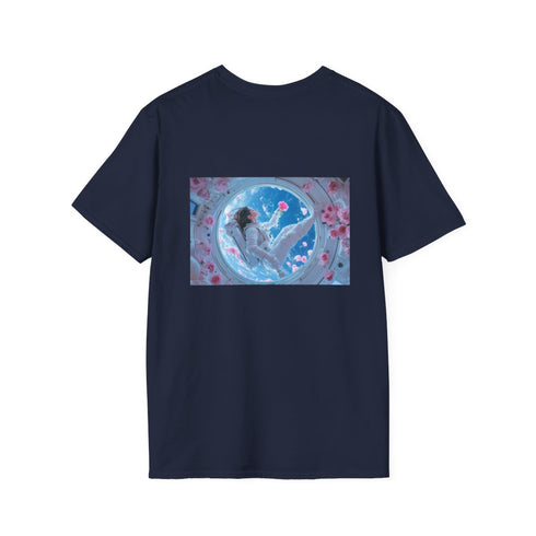 Floating Rose Space T-Shirt Design