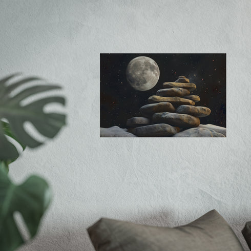 Floating Staircase Rocks Reach Moon